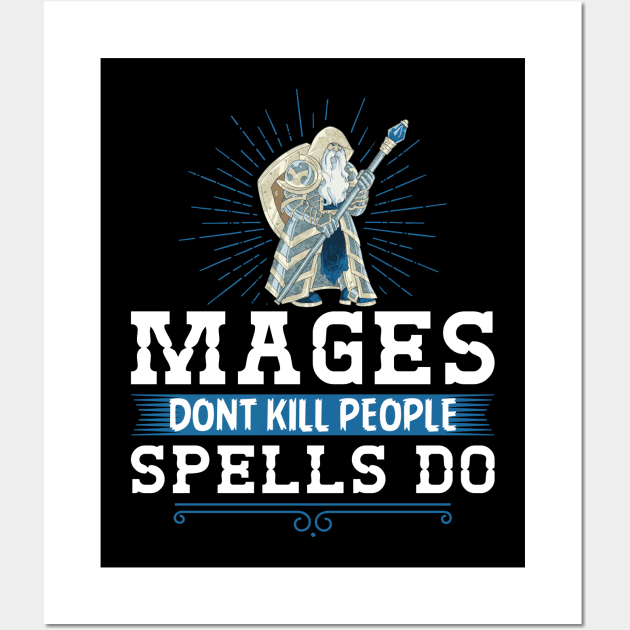 Funny Role Playing Fantasy RPG Wall Art by Humbas Fun Shirts